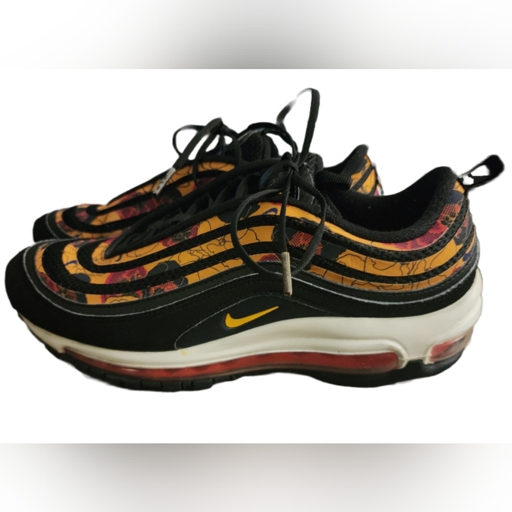 NIKE AIR MAX 97 SE Womens Shoes black gold sail BV0129 001 Size 8.5​